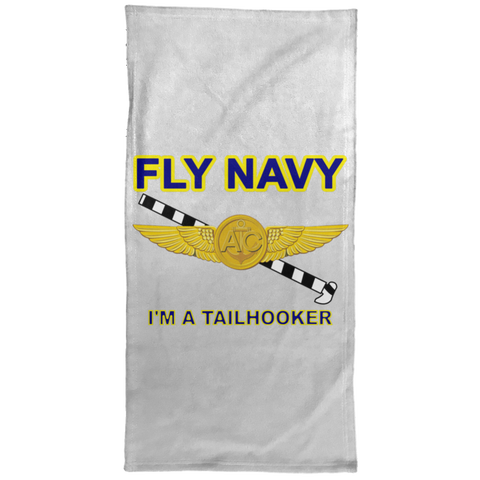 Fly Navy Tailhooker 2 Hand Towel - 15x30