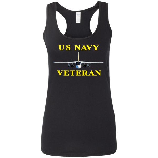 Navy Vet 3 Ladies' Softstyle Racerback Tank