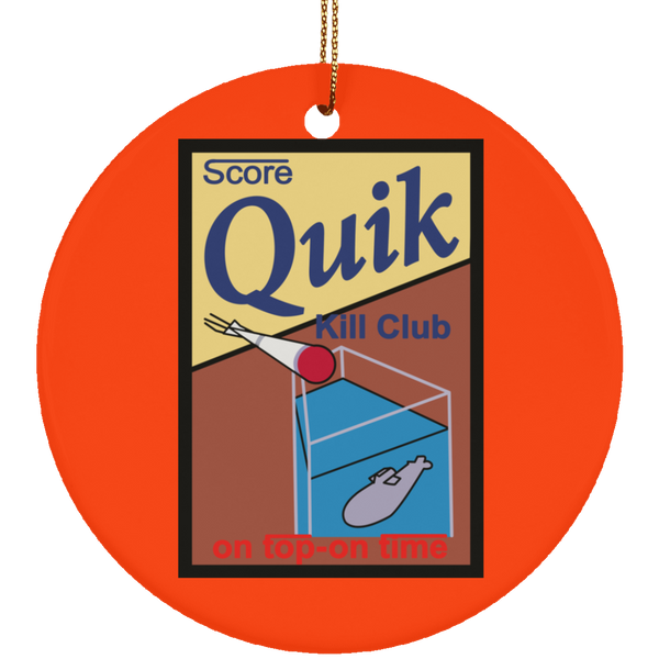 Quik Kill Club Ornament - Circle