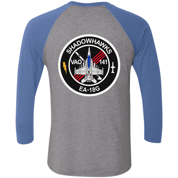 VAQ 141 6c Baseball Raglan T-Shirt