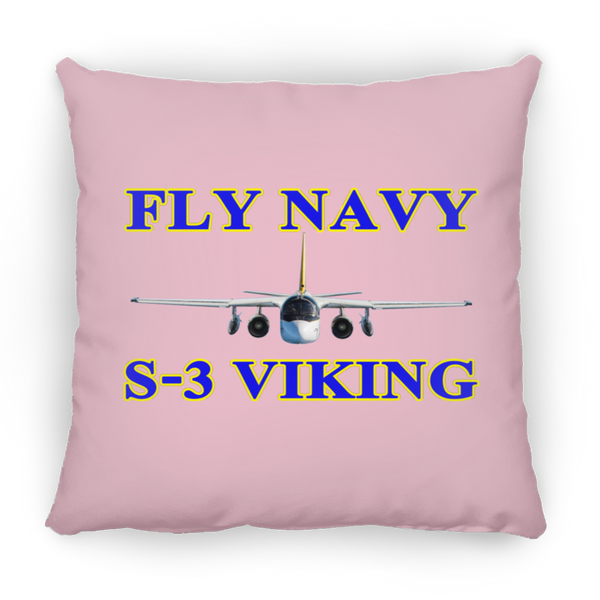 Fly Navy S-3 1 Pillow - Square - 16x16