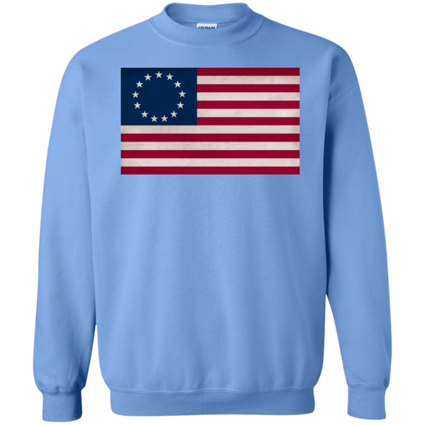 Betsy Ross Flag Crewneck Pullover Sweatshirt