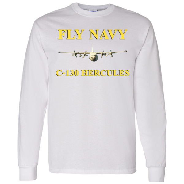 Fly Navy C-130 3 LS Ultra Cotton T-Shirt