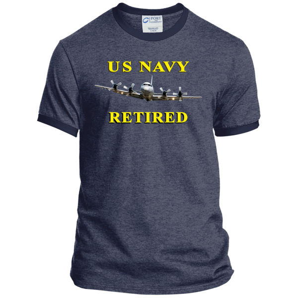 Navy Retired 1 Ringer Tee