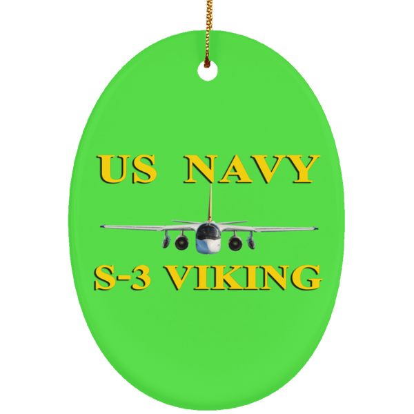 US Navy S-3 3 Ornament - Oval