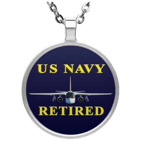 Navy Retired 2 Necklace - Circle
