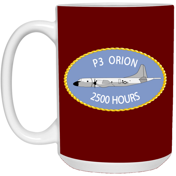 P-3 Orion 9 2500 White Mug - 15oz