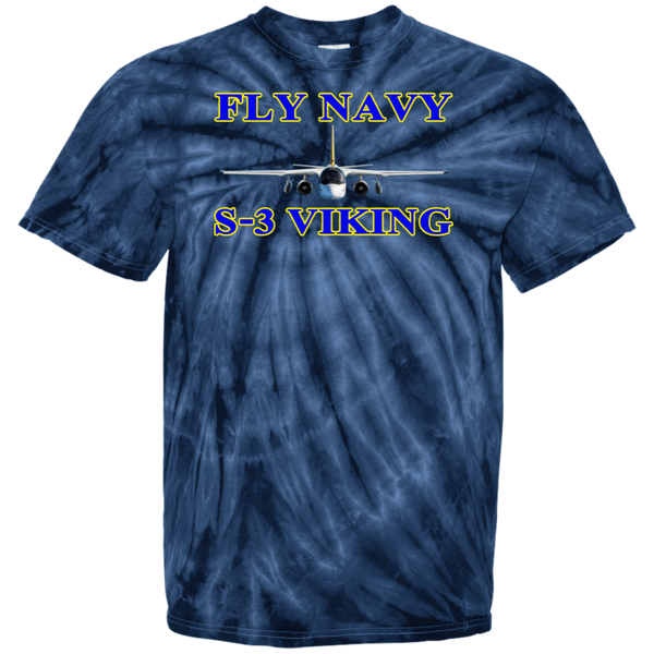 Fly Navy S-3 1 Cotton Tie Dye T-Shirt