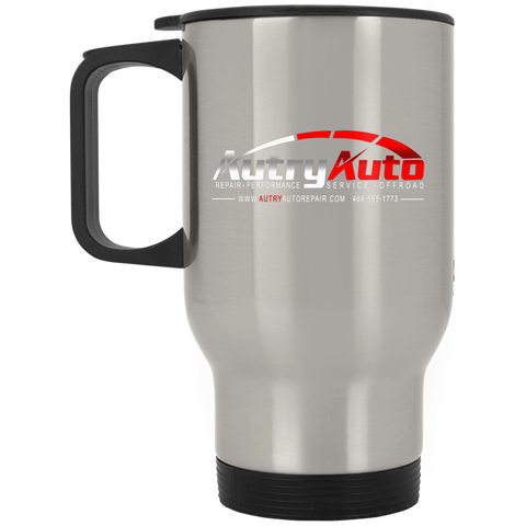 Autry Auto Silver Stainless Travel Mug