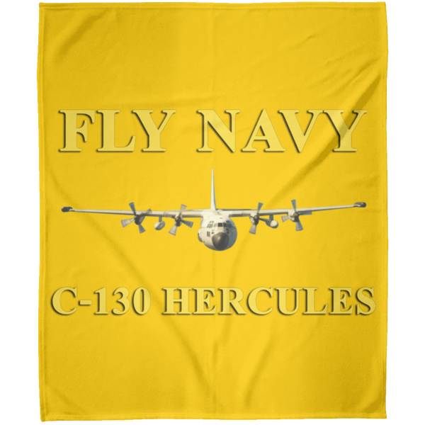 Fly Navy C-130 3 Blanket - Arctic Fleece Blanket 50x60