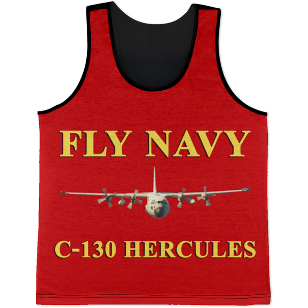 Fly Navy C-130 3 Tank Top - All Over Print