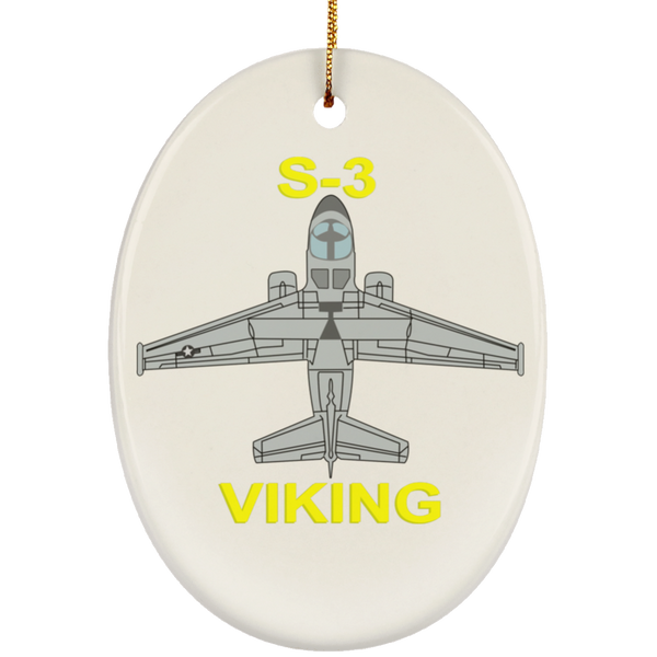 S-3 Viking 11 Ornament - Oval