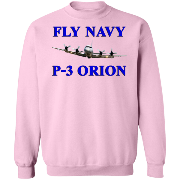 Fly Navy P-3 1 Crewneck Pullover Sweatshirt