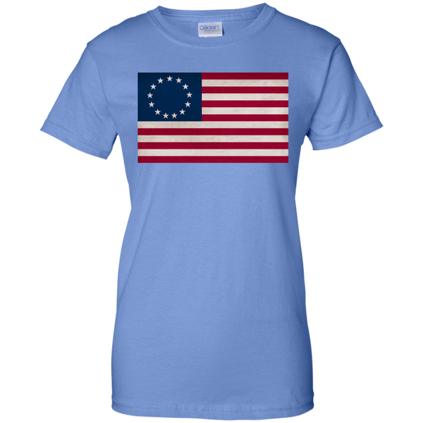 Betsy Ross Flag Ladies' Cotton T-Shirt