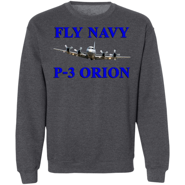 Fly Navy P-3 1 Crewneck Pullover Sweatshirt