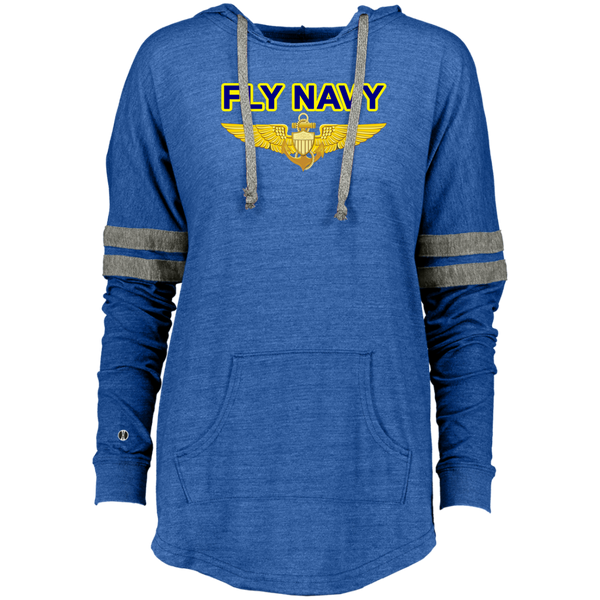 Fly Navy Aviator Ladies' Hooded Low Key Pullover