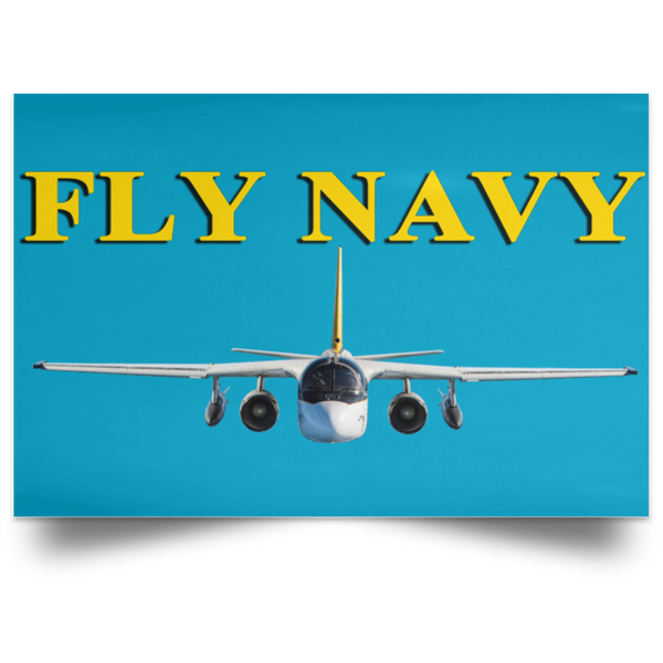 Fly Navy S-3 4 Poster – Landscape