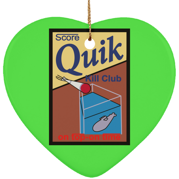 Quik Kill Club Ornament - Heart