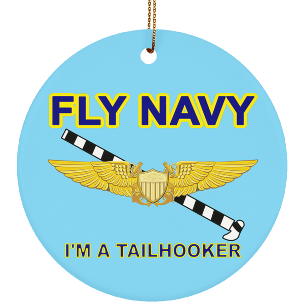 Fly Navy Tailhooker 3 Ornament - Circle