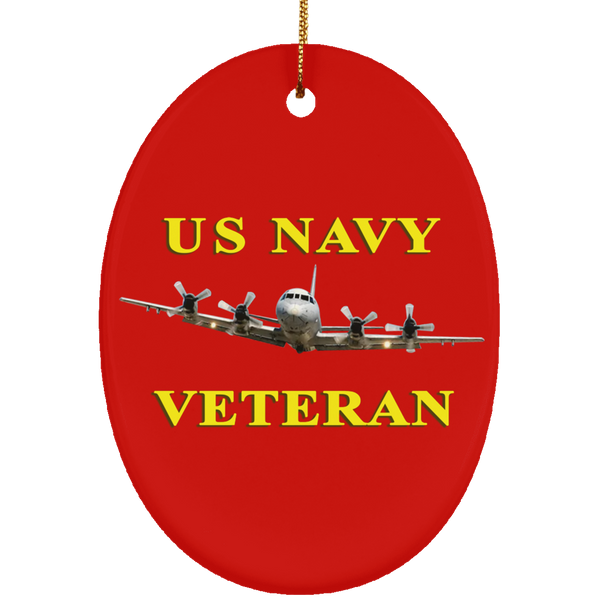 Navy Vet 2 Ornament - Oval