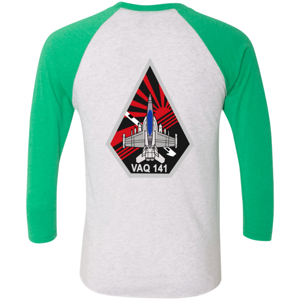 VAQ 141 7c Baseball Raglan T-Shirt