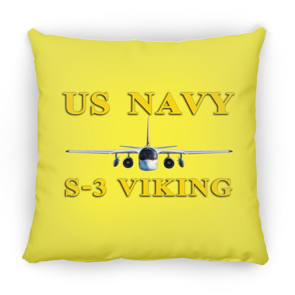 US Navy S-3 3 Pillow - Square - 16x16