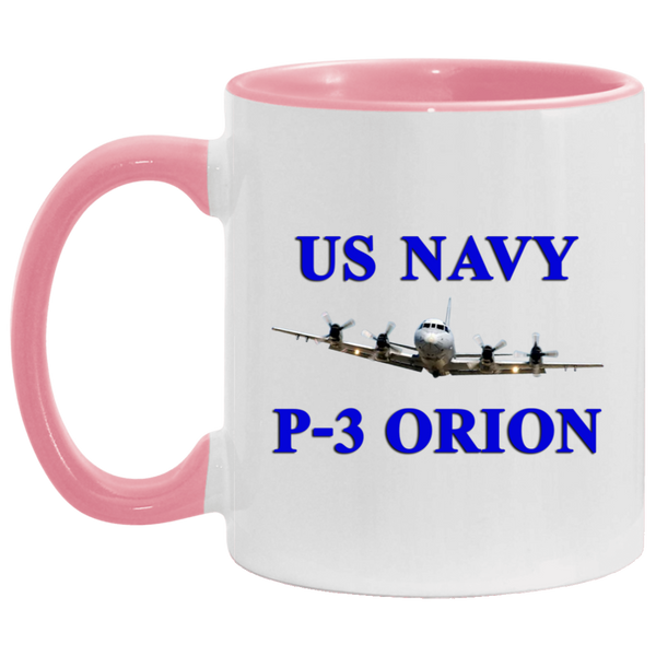 US Navy P-3 1 Accent Mug - 11oz