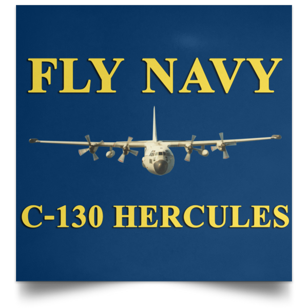 Fly Navy C-130 3 Poster - Square