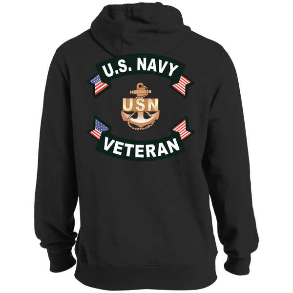 Navy Veteran 1b Tall Pullover Hoodie