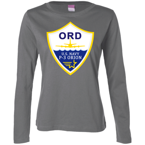 P-3 Orion 3 ORD Ladies' LS Cotton T-Shirt