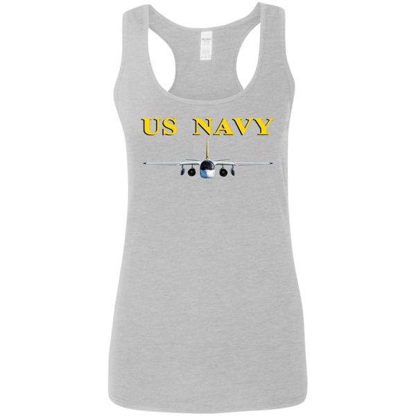 US Navy S-3 4 Ladies' Softstyle Racerback Tank