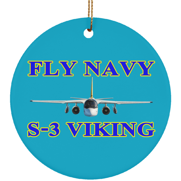 Fly Navy S-3 1 Ornament – Circle