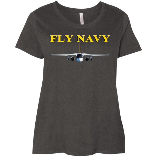 Fly Navy S-3 4 Ladies' Curvy T-Shirt