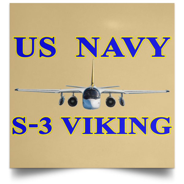 US Navy S-3 1 Poster - Square