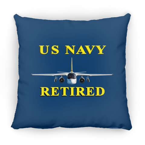 Navy Retired 2 Pillow - Square - 14x14