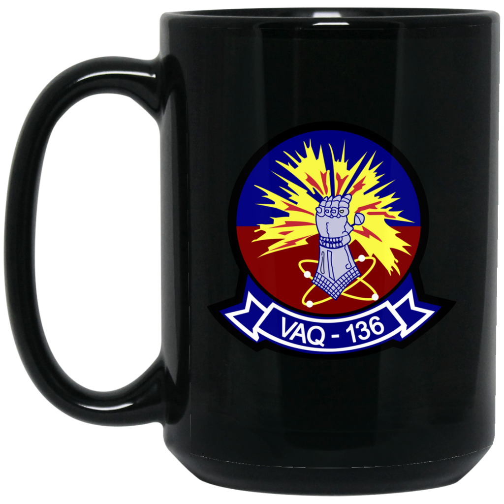 VAQ 136 3 Black Mug - 15oz