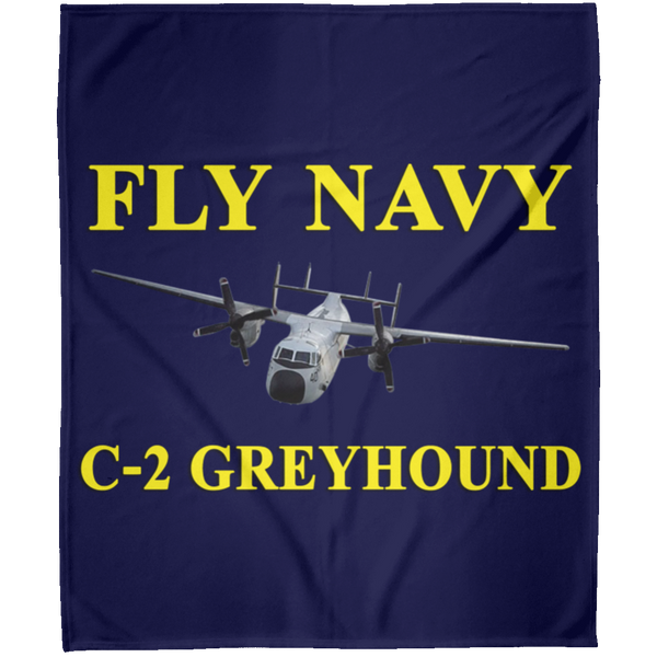 Fly Navy C-2 3 Blanket - Arctic Fleece Blanket 50x60