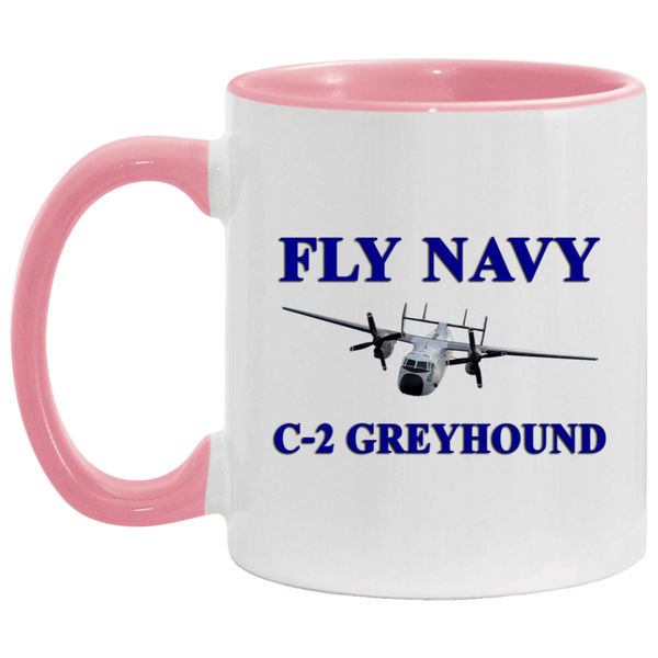 Fly Navy C-2 1 Accent Mug - 11oz