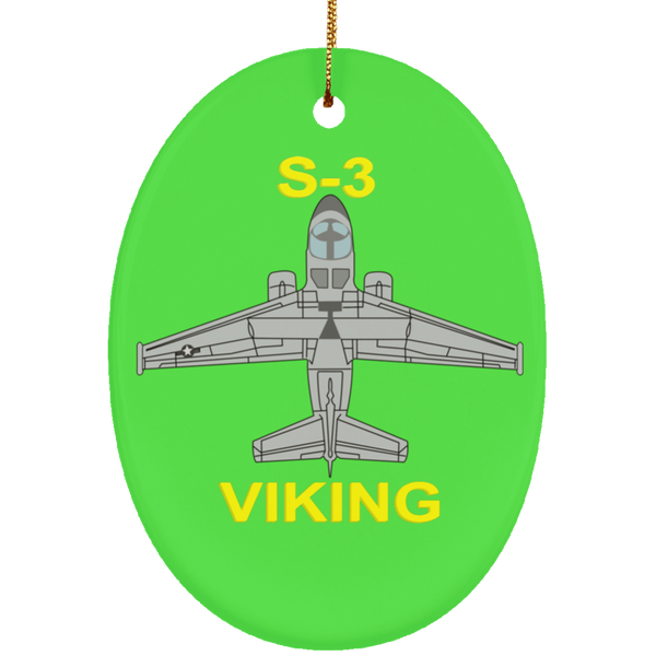 S-3 Viking 11 Ornament - Oval