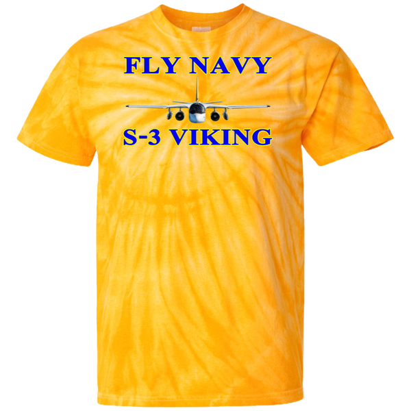 Fly Navy S-3 1 Cotton Tie Dye T-Shirt