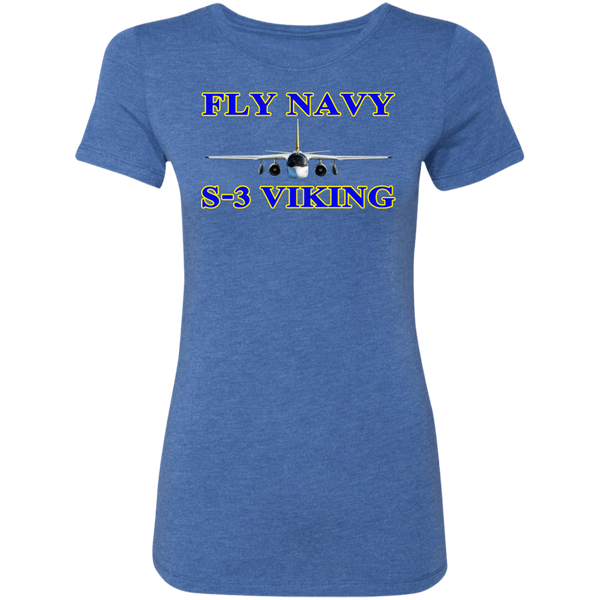 Fly Navy S-3 1 Ladies' Triblend T-Shirt