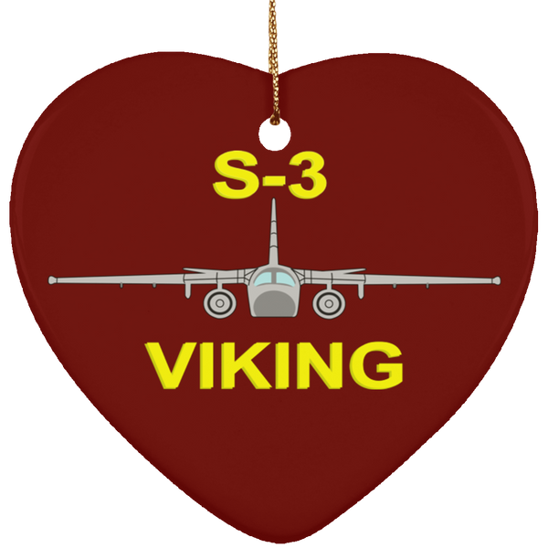 S-3 Viking 10 Ornament - Heart