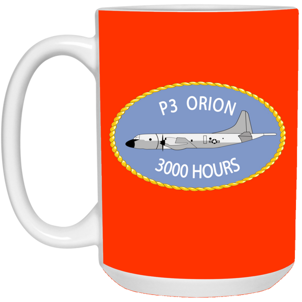 P-3 Orion 9 3000 White Mug - 15oz