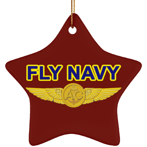 Fly Navy Aircrew Ornament - Star