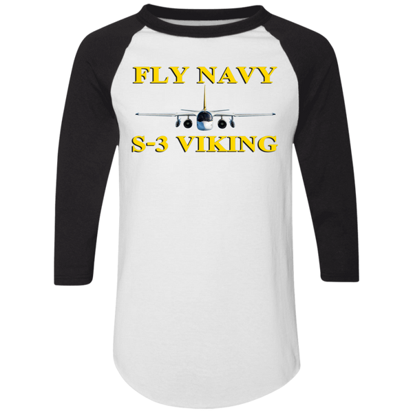 Fly Navy S-3 3 Colorblock Raglan Jersey