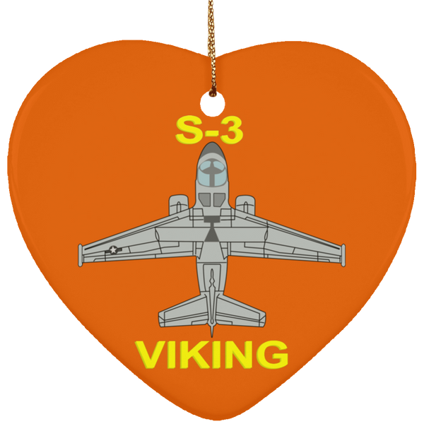 S-3 Viking 11 Ornament - Heart