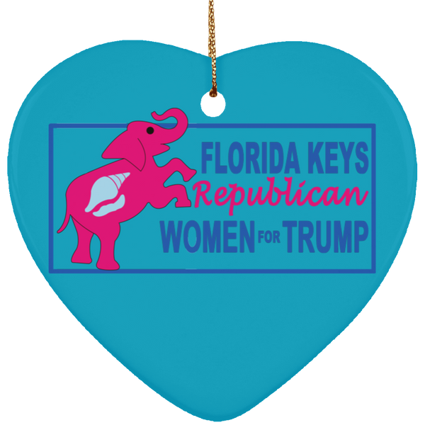 Florida Keys Ornament - Heart