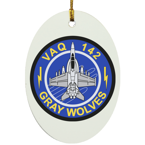 VAQ 142 5 Ornament Ceramic - Oval