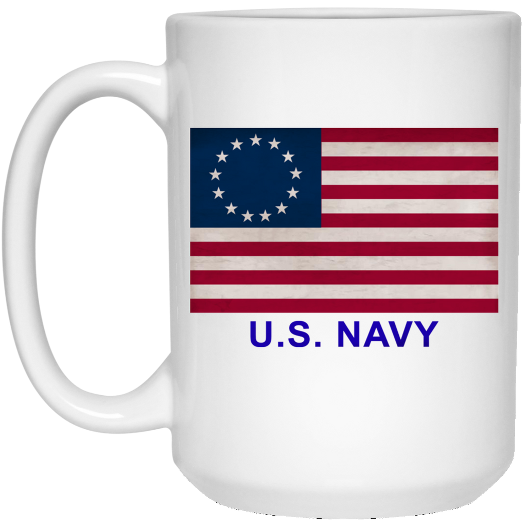 Betsy Ross USN Mug - 15oz