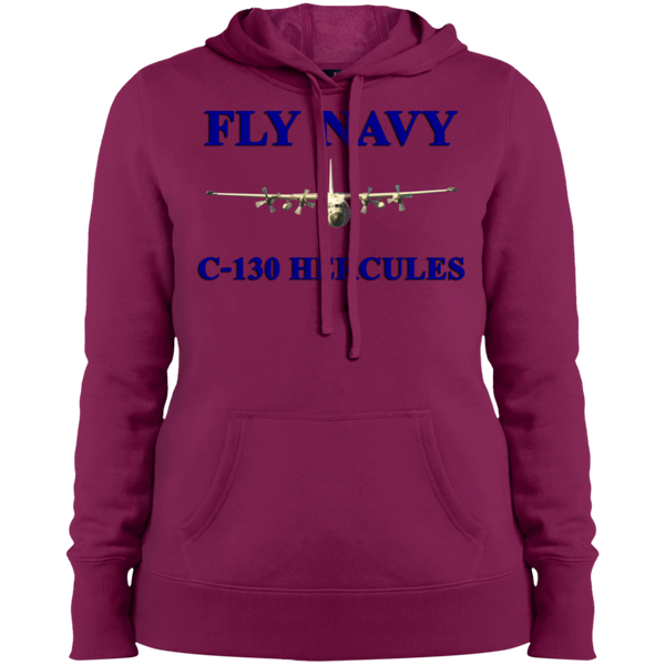 Fly Navy C-130 1 Ladies' Pullover Hooded Sweatshirt
